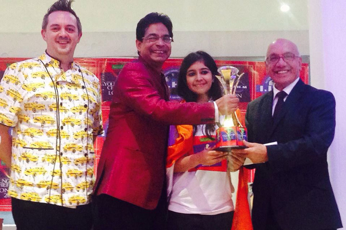 Winning the title of Young Chef India 2014 at London 